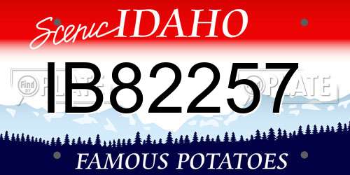 IB82257 Idaho License Plate