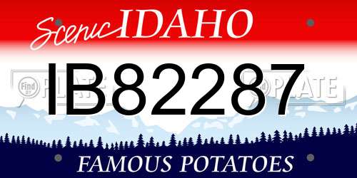 IB82287 Idaho License Plate