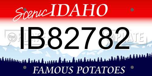 IB82782 Idaho License Plate
