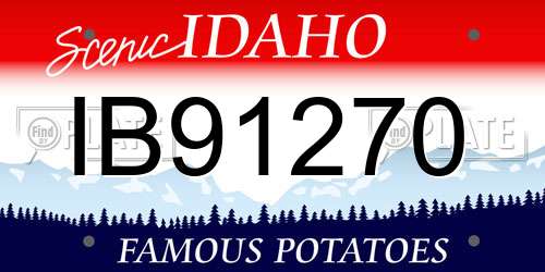 IB91270 Idaho License Plate