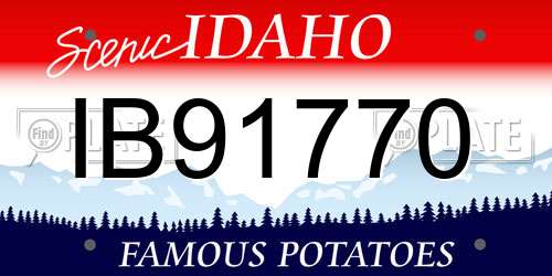 IB91770 Idaho License Plate