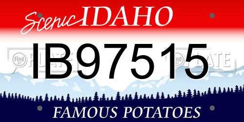 IB97515 Idaho License Plate