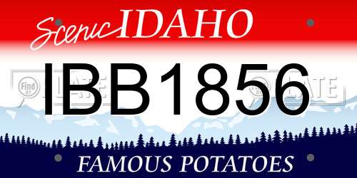 IBB1856 Idaho License Plate