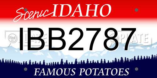 IBB2787 Idaho License Plate