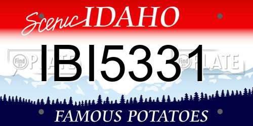 IBI5331 Idaho License Plate