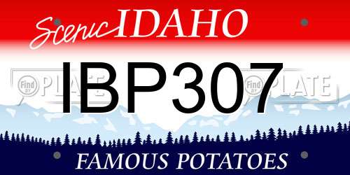 IBP307 Idaho License Plate