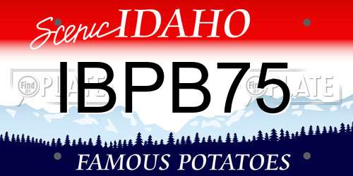 IBPB75 Idaho License Plate