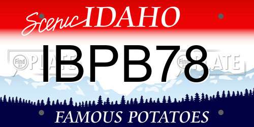 IBPB78 Idaho License Plate