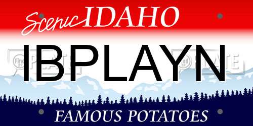 IBPLAYN Idaho License Plate