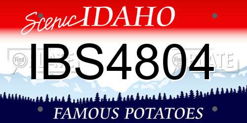 IBS4804 Idaho License Plate