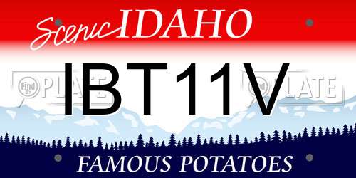 IBT11V Idaho License Plate
