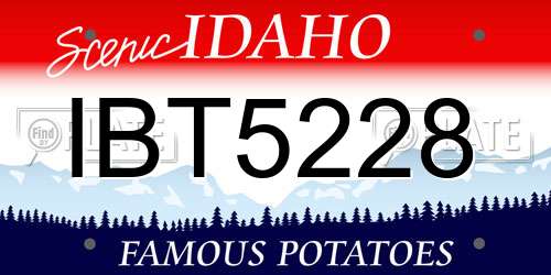 IBT5228 Idaho License Plate