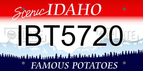 IBT5720 Idaho License Plate