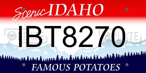 IBT8270 Idaho License Plate