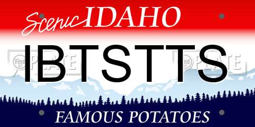 IBTSTTS Idaho License Plate