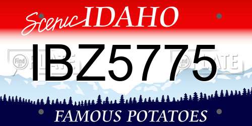 IBZ5775 Idaho License Plate