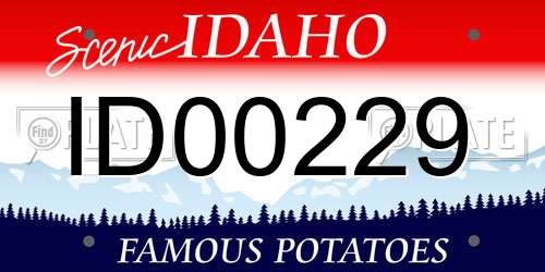 ID00229 Idaho License Plate