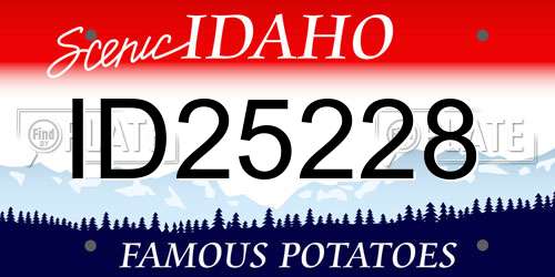 ID25228 Idaho License Plate
