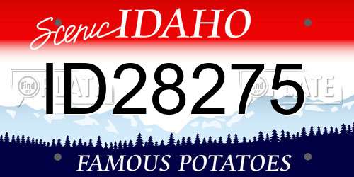 ID28275 Idaho License Plate