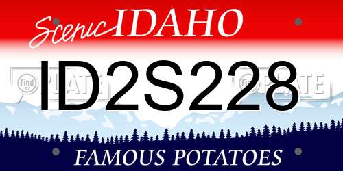 ID2S228 Idaho License Plate
