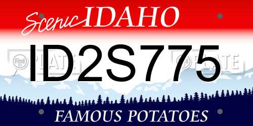 ID2S775 Idaho License Plate