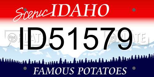 ID51579 Idaho License Plate