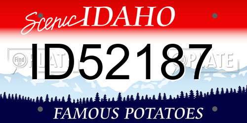 ID52187 Idaho License Plate