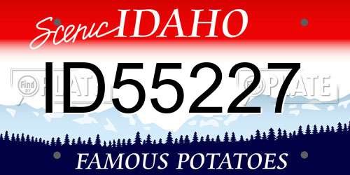 ID55227 Idaho License Plate