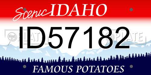 ID57182 Idaho License Plate