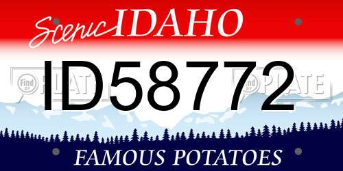 ID58772 Idaho License Plate