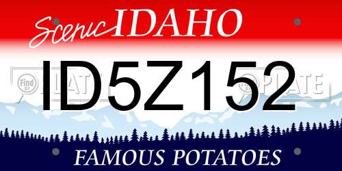 ID5Z152 Idaho License Plate