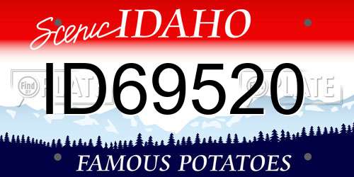 ID69520 Idaho License Plate