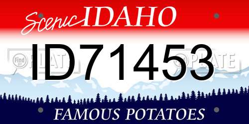 ID71453 Idaho License Plate