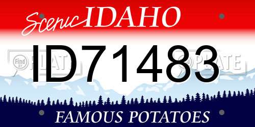 ID71483 Idaho License Plate