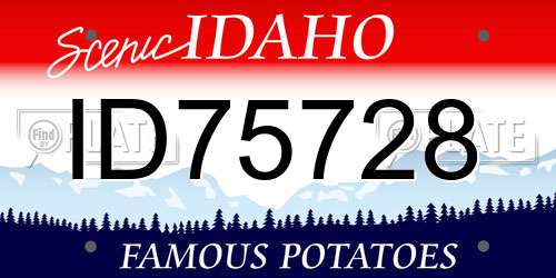 ID75728 Idaho License Plate
