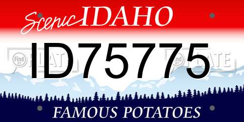 ID75775 Idaho License Plate