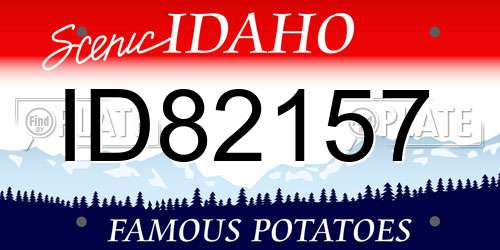 ID82157 Idaho License Plate