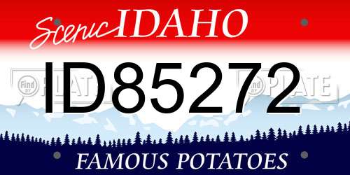 ID85272 Idaho License Plate