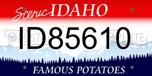 ID85610 Idaho License Plate