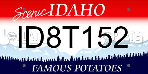ID8T152 Idaho License Plate