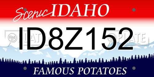 ID8Z152 Idaho License Plate