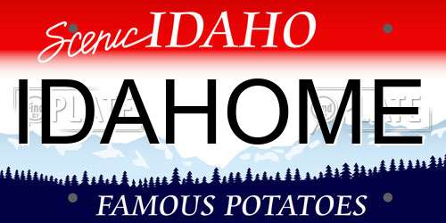 IDAHOME Idaho License Plate