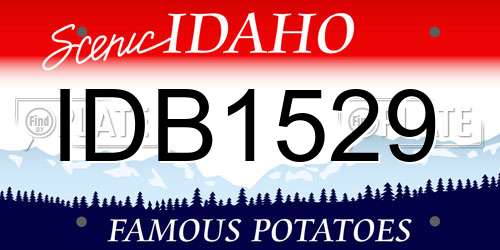 IDB1529 Idaho License Plate