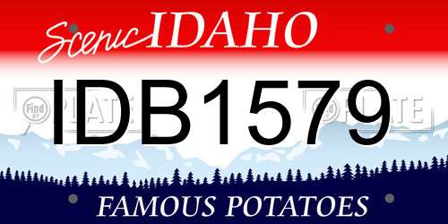IDB1579 Idaho License Plate