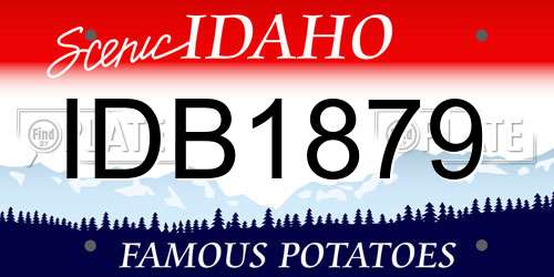 IDB1879 Idaho License Plate
