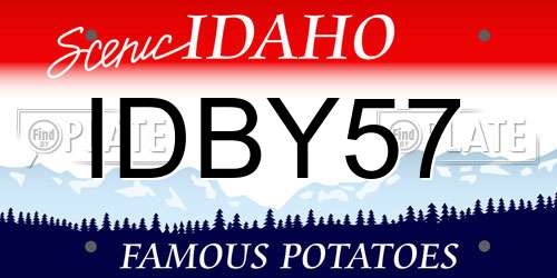 IDBY57 Idaho License Plate