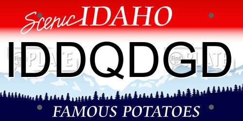 IDDQDGD Idaho License Plate