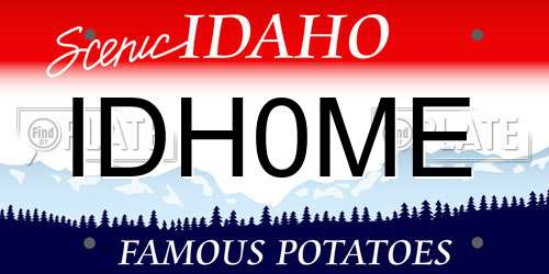 IDH0ME Idaho License Plate