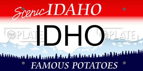 IDHO Idaho License Plate