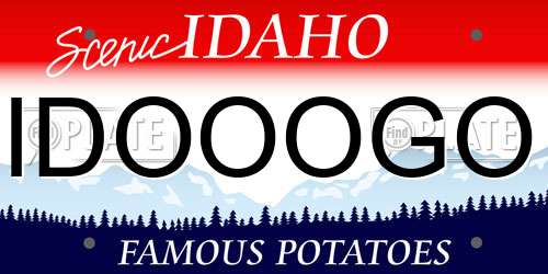 IDOOOGO Idaho License Plate